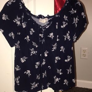 Navy blue blouse